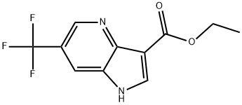 ethyl 6-(trifluoromethyl)-1H-pyrrolo[3,2-b]pyridine-3-carboxylate Structural