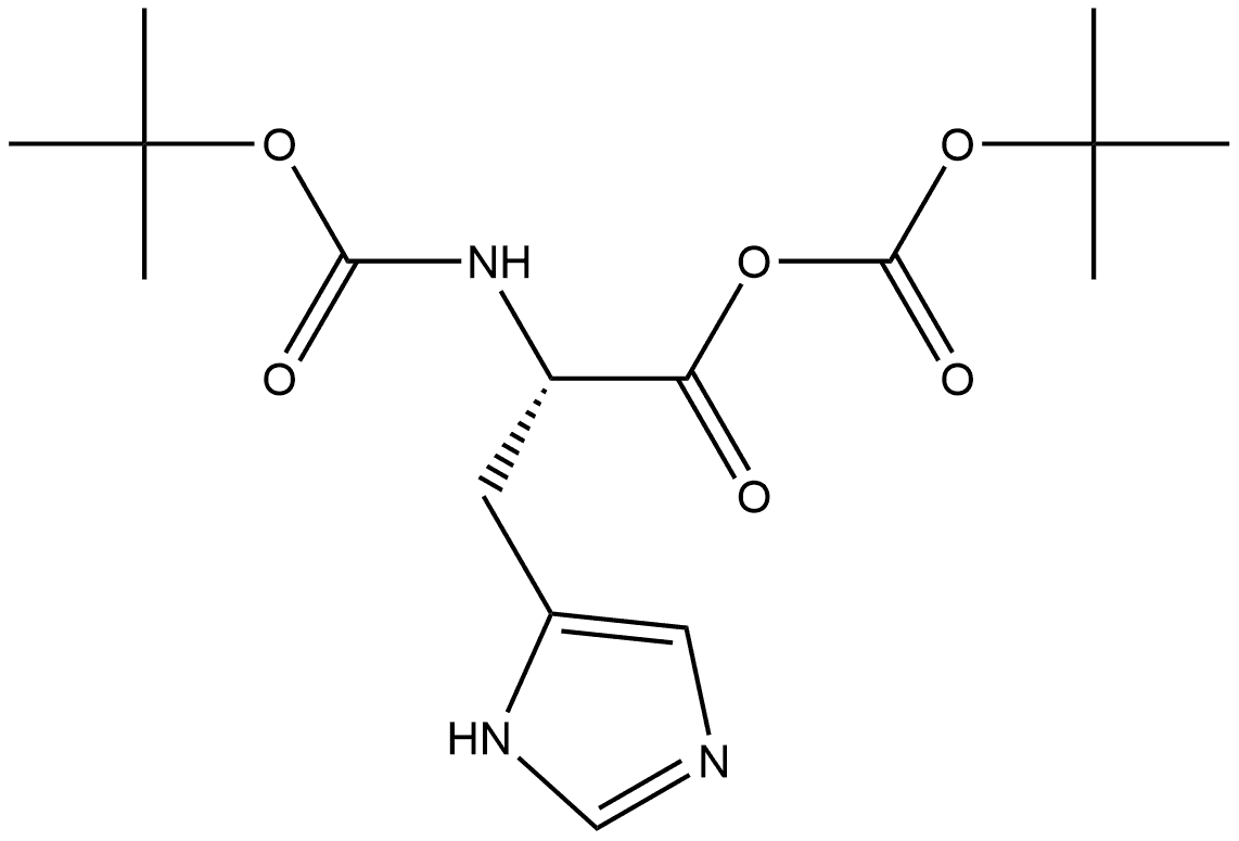 L-Histidine, N-[(1,1-dimethylethoxy)carbonyl]-, anhydride with 1,1-dimethylethyl hydrogen carbonate (9CI) Structural