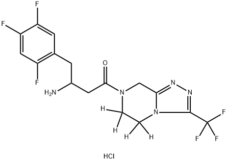 Rac-Sitagliptin-[d4] hydrochloride Structural