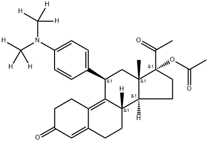 Ulipristal Acetate-d6 Structural