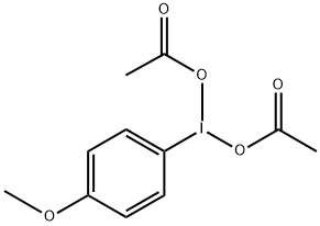 Iodine, bis(acetato-κO)(4-methoxyphenyl)- Structural