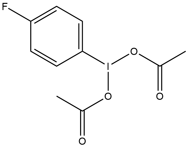 Iodine, bis(acetato-κO)(4-fluorophenyl)- Structural