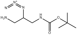 tert-butyl 3-amino-2-azidopropylcarbamate Structural