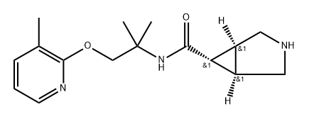 rac-(1R,5S,6R)-N-{2-methyl-1-[(3-methylpyridin-2-yl)oxy]propan-2-yl}-3-azabicyclo[3.1.0]hexane-6-carboxamide Structural