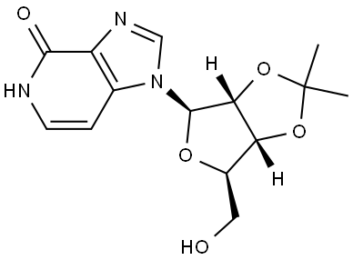 1-[(3aR,4R,6R,6aR)-6-(hydroxymethyl)-2,2-dimethyl-tetrahydro-2H-furo[3,4-d][1,3]dioxol-4-yl]-1H,4H,5H-imidazo[4,5-c]pyridin-4-one Structural