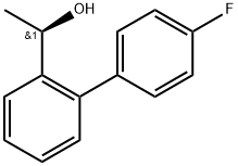 R-4-fluoro-2'-(1-hydroxyethyl)biphenyl Structural