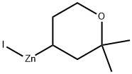 Zinc, iodo(tetrahydro-2,2-dimethyl-2H-pyran-4-yl)- Structural