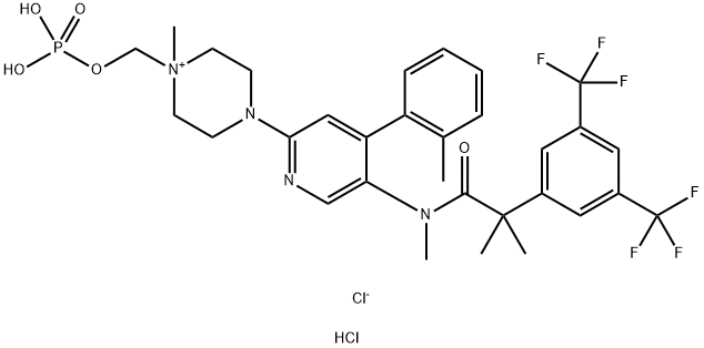 Fosnetupitant chloride hydrochloride Structural
