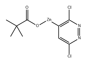 (3,6-Dichloropyridazin-4-yl)zinc pivalate (0.75 mmol/g) Structural