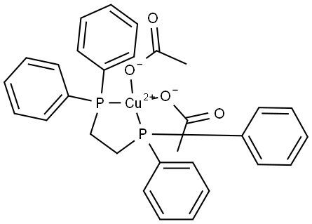 Copper(II) acetate 1,2-bis(diphenylphosphino)ethane Structural