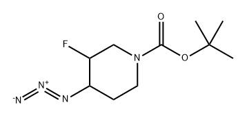 tert-butyl 4-azido-3-fluoropiperidine-1-carboxylate Structural