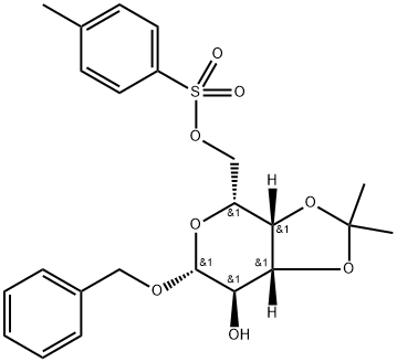 Benzyl 3,4-O-isopropylidene-6-tosyl-β-D-galactopyranoside Structural
