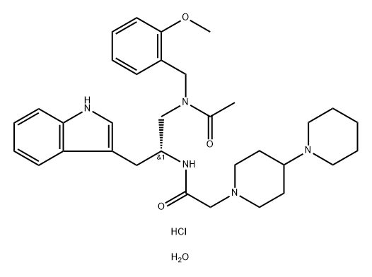 Lanepitant dihydrochloride trihydrate Structural
