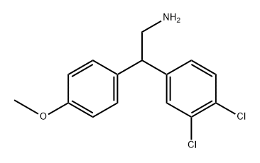 Benzeneethanamine, 3,4-dichloro-β-(4-methoxyphenyl)- Structural