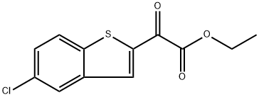 Benzo[b]thiophene-2-acetic acid, 5-chloro-α-oxo-, ethyl ester Structural