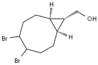 Bicyclo[6.1.0]nonane-9-methanol, 4,5-dibromo-, (1α,8α,9α)- Structural