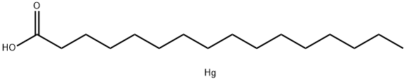 Hexadecanoic acid, mercury(2+) salt (2:1) Structural
