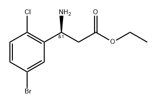 Benzenepropanoic acid, β-amino-5-bromo-2-chloro-, ethyl ester, (βS)-