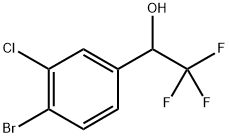 Benzenemethanol, 4-bromo-3-chloro-α-(trifluoromethyl)- Structural