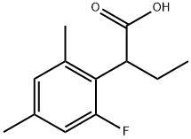 Benzeneacetic acid, α-ethyl-2-fluoro-4,6-dimethyl- Structural