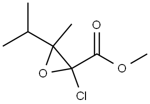 Methyl 2-chloro-3-methyl-3-(propan-2-yl)oxirane-2-carboxylate Structural