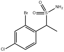 Benzenemethanesulfonamide, 2-bromo-4-chloro-α-methyl- Structural