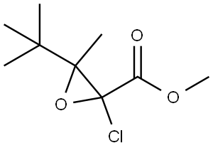 Methyl 3-tert-butyl-2-chloro-3-methyloxirane-2-carboxylate Structural