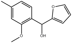 furan-2-yl(2-methoxy-4-methylphenyl)methanol Structural