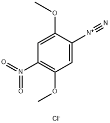 Benzenediazonium, 2,5-dimethoxy-4-nitro-, chloride (1:1) Structural