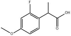 Benzeneacetic acid, 2-fluoro-4-methoxy-α-methyl- Structural