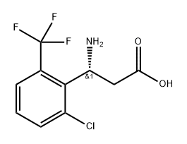 Benzenepropanoic acid, β-amino-2-chloro-6-(trifluoromethyl)-, (βR)-