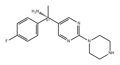 5-Pyrimidinemethanamine, α-(4-fluorophenyl)-α-methyl-2-(1-piperazinyl)-, (αS)-