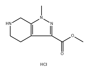 Methyl 1-methyl-4,5,6,7-tetrahydro-1H-pyrazolo[3,4-c]pyridine-3-carboxylate hydrochloride Structural