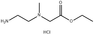 ethyl 2-((2-aminoethyl)(methyl)amino)acetate hydrochloride Structural