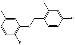 Benzene, 4-chloro-2-fluoro-1-[(2-fluoro-5-methylphenoxy)methyl]- Structural