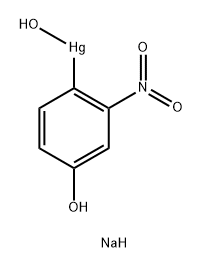 Mercury, hydroxy(4-hydroxy-2-nitrophenyl)-, monosodium salt Structural