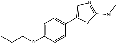 N-methyl-5-(4-propoxyphenyl)thiazol-2-amine Structural