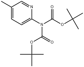 Imidodicarbonic acid, 2-(5-methyl-2-pyridinyl)-, 1,3-bis(1,1-dimethylethyl) ester Structural