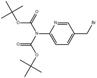 Imidodicarbonic acid, 2-[5-(bromomethyl)-2-pyridinyl]-, 1,3-bis(1,1-dimethylethyl) ester Structural
