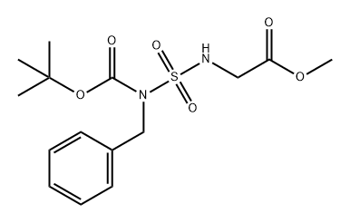 Methyl 2-[({benzyl[(tert-butoxy)carbonyl]amino}sulfonyl)amino]acetate Structural