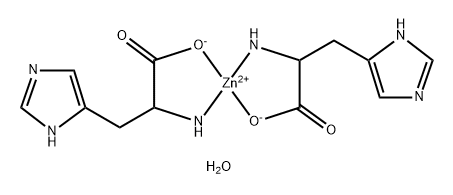 Zinc, bis(L-histidinato)-, dihydrate (8CI) Structural