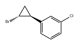 rac-1-[(1R,2S)-2-bromocyclopropyl]-3-chlorobenz
ene Structural