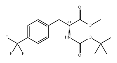 methyl (R)-2-((tert-butoxycarbonyl)amino)-3-(4-(trifluoromethyl)phenyl)propanoate Structural