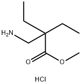 methyl 2-(aminomethyl)-2-ethylbutanoate hydrochloride Structural