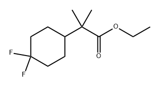 ethyl 2-(4,4-difluorocyclohexyl)-2-methylpropanoate Structural