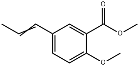 Methyl 2-methoxy-5-(1-propen-1-yl)benzoate Structural