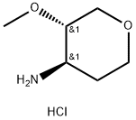 trans-3-Methoxytetrahydropyran-4-amine hydrochloride Structural