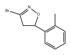 Isoxazole, 3-bromo-4,5-dihydro-?5-(2-methylphenyl)- Structural