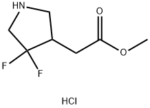 methyl2-(4,4-difluoropyrrolidin-3-yl)acetate hydrochloride Structural