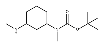 tert-butyl
N-methyl-N-[3-(methylamino)cyclohexyl]carbamat
e Structural